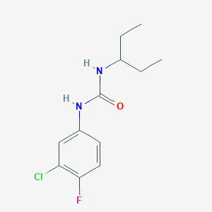 N-(3-chloro-4-fluorophenyl)-N'-(1-ethylpropyl)urea