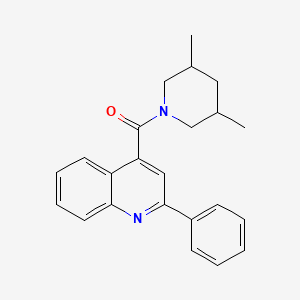 molecular formula C23H24N2O B5287568 4-[(3,5-dimethyl-1-piperidinyl)carbonyl]-2-phenylquinoline 