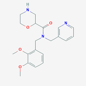 molecular formula C20H25N3O4 B5287615 N-(2,3-dimethoxybenzyl)-N-(3-pyridinylmethyl)-2-morpholinecarboxamide dihydrochloride 