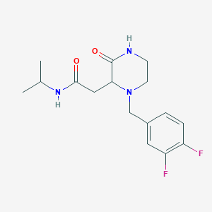 2-[1-(3,4-difluorobenzyl)-3-oxo-2-piperazinyl]-N-isopropylacetamide