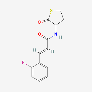 3-(2-fluorophenyl)-N-(2-oxotetrahydro-3-thienyl)acrylamide