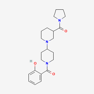 2-{[3-(pyrrolidin-1-ylcarbonyl)-1,4'-bipiperidin-1'-yl]carbonyl}phenol