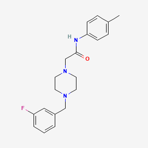 2-[4-(3-fluorobenzyl)-1-piperazinyl]-N-(4-methylphenyl)acetamide