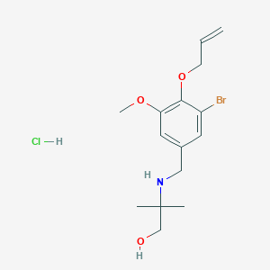 molecular formula C15H23BrClNO3 B5287700 2-{[4-(allyloxy)-3-bromo-5-methoxybenzyl]amino}-2-methyl-1-propanol hydrochloride 