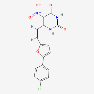 6-{2-[5-(4-chlorophenyl)-2-furyl]vinyl}-5-nitro-2,4(1H,3H)-pyrimidinedione