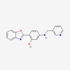 2-(1,3-benzoxazol-2-yl)-5-[(3-pyridinylmethyl)amino]phenol