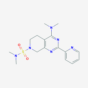 4-(dimethylamino)-N,N-dimethyl-2-pyridin-2-yl-5,8-dihydropyrido[3,4-d]pyrimidine-7(6H)-sulfonamide