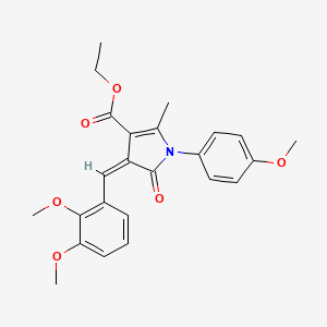 ethyl 4-(2,3-dimethoxybenzylidene)-1-(4-methoxyphenyl)-2-methyl-5-oxo-4,5-dihydro-1H-pyrrole-3-carboxylate