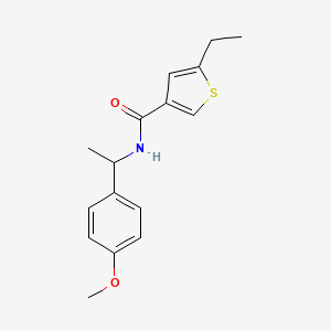 5-ethyl-N-[1-(4-methoxyphenyl)ethyl]-3-thiophenecarboxamide