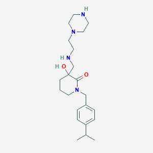 3-hydroxy-1-(4-isopropylbenzyl)-3-({[2-(1-piperazinyl)ethyl]amino}methyl)-2-piperidinone dihydrochloride