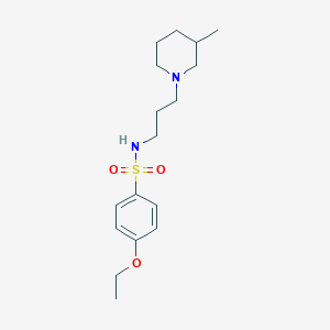 4-ethoxy-N-[3-(3-methyl-1-piperidinyl)propyl]benzenesulfonamide