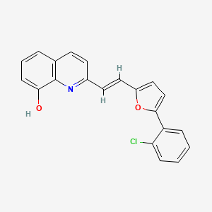 2-{2-[5-(2-chlorophenyl)-2-furyl]vinyl}-8-quinolinol