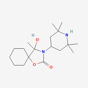 4-hydroxy-4-methyl-3-(2,2,6,6-tetramethylpiperidin-4-yl)-1-oxa-3-azaspiro[4.5]decan-2-one