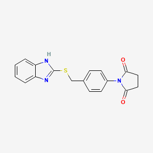 1-{4-[(1H-benzimidazol-2-ylthio)methyl]phenyl}-2,5-pyrrolidinedione