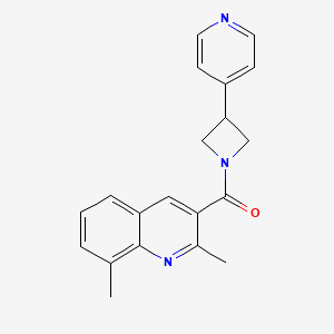 2,8-dimethyl-3-{[3-(4-pyridinyl)-1-azetidinyl]carbonyl}quinoline