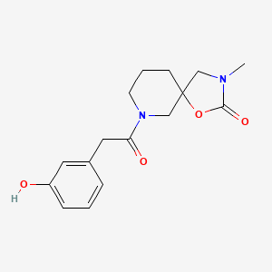 7-[(3-hydroxyphenyl)acetyl]-3-methyl-1-oxa-3,7-diazaspiro[4.5]decan-2-one