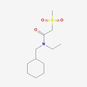 N-(cyclohexylmethyl)-N-ethyl-2-(methylsulfonyl)acetamide