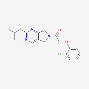 6-[(2-chlorophenoxy)acetyl]-2-isobutyl-6,7-dihydro-5H-pyrrolo[3,4-d]pyrimidine