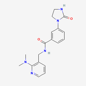 N-{[2-(dimethylamino)pyridin-3-yl]methyl}-3-(2-oxoimidazolidin-1-yl)benzamide