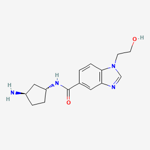 N-[rel-(1R,3R)-3-aminocyclopentyl]-1-(2-hydroxyethyl)-1H-benzimidazole-5-carboxamide dihydrochloride