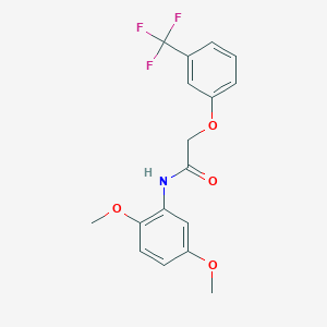 N-(2,5-dimethoxyphenyl)-2-[3-(trifluoromethyl)phenoxy]acetamide