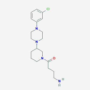 (4-{3-[4-(3-chlorophenyl)-1-piperazinyl]-1-piperidinyl}-4-oxobutyl)amine dihydrochloride