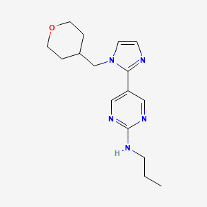 N-propyl-5-[1-(tetrahydro-2H-pyran-4-ylmethyl)-1H-imidazol-2-yl]pyrimidin-2-amine