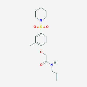 molecular formula C17H24N2O4S B5288232 N-allyl-2-[2-methyl-4-(1-piperidinylsulfonyl)phenoxy]acetamide 