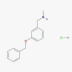 molecular formula C15H18ClNO B5288245 [3-(benzyloxy)benzyl]methylamine hydrochloride 