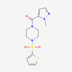 1-[(1-methyl-1H-pyrazol-5-yl)carbonyl]-4-(2-thienylsulfonyl)piperazine