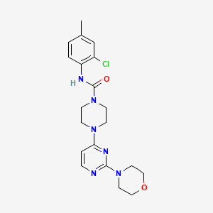 N-(2-chloro-4-methylphenyl)-4-[2-(4-morpholinyl)-4-pyrimidinyl]-1-piperazinecarboxamide