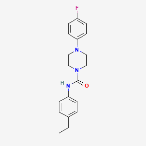 molecular formula C19H22FN3O B5288270 N-(4-ethylphenyl)-4-(4-fluorophenyl)piperazine-1-carboxamide 