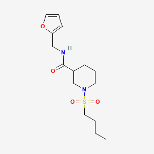 1-(butylsulfonyl)-N-(2-furylmethyl)-3-piperidinecarboxamide