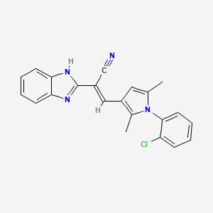 2-(1H-benzimidazol-2-yl)-3-[1-(2-chlorophenyl)-2,5-dimethyl-1H-pyrrol-3-yl]acrylonitrile