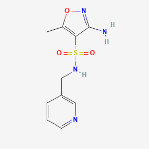 3-amino-5-methyl-N-(3-pyridinylmethyl)-4-isoxazolesulfonamide