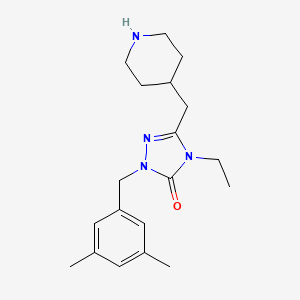 2-(3,5-dimethylbenzyl)-4-ethyl-5-(4-piperidinylmethyl)-2,4-dihydro-3H-1,2,4-triazol-3-one dihydrochloride