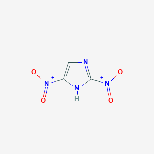 molecular formula C3H2N4O4 B052884 2,4-二硝基咪唑 CAS No. 5213-49-0