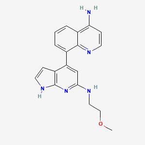 8-{6-[(2-methoxyethyl)amino]-1H-pyrrolo[2,3-b]pyridin-4-yl}quinolin-4-amine