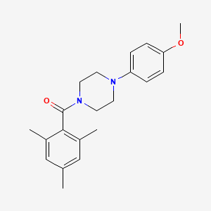 molecular formula C21H26N2O2 B5288438 MESITYL[4-(4-METHOXYPHENYL)PIPERAZINO]METHANONE 