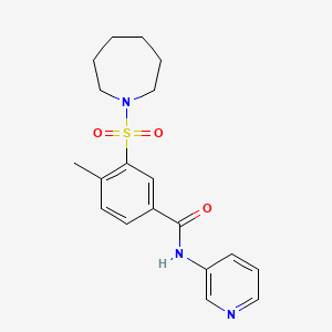 3-(azepan-1-ylsulfonyl)-4-methyl-N-pyridin-3-ylbenzamide