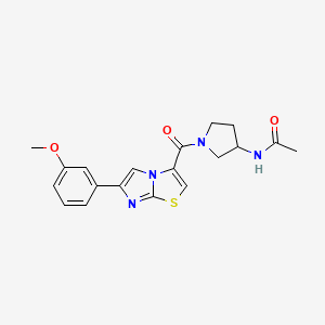 N-(1-{[6-(3-methoxyphenyl)imidazo[2,1-b][1,3]thiazol-3-yl]carbonyl}pyrrolidin-3-yl)acetamide