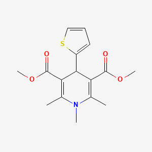 dimethyl 1,2,6-trimethyl-4-(2-thienyl)-1,4-dihydro-3,5-pyridinedicarboxylate