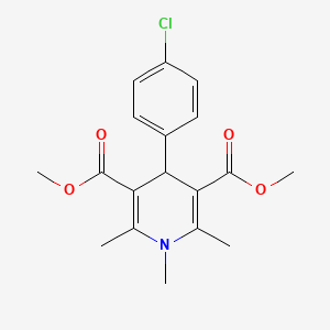 dimethyl 4-(4-chlorophenyl)-1,2,6-trimethyl-1,4-dihydro-3,5-pyridinedicarboxylate