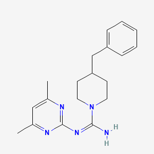 4-BENZYL-N-(4,6-DIMETHYL-2-PYRIMIDINYL)TETRAHYDRO-1(2H)-PYRIDINECARBOXIMIDAMIDE