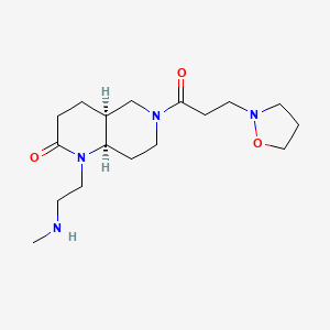 rel-(4aS,8aR)-6-[3-(2-isoxazolidinyl)propanoyl]-1-[2-(methylamino)ethyl]octahydro-1,6-naphthyridin-2(1H)-one hydrochloride