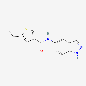 5-ethyl-N-1H-indazol-5-yl-3-thiophenecarboxamide