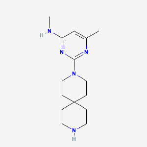 2-(3,9-diazaspiro[5.5]undec-3-yl)-N,6-dimethyl-4-pyrimidinamine dihydrochloride