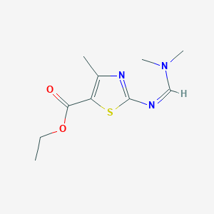 ethyl 2-{[(dimethylamino)methylene]amino}-4-methyl-1,3-thiazole-5-carboxylate