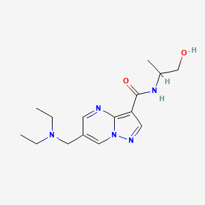 6-[(diethylamino)methyl]-N-(2-hydroxy-1-methylethyl)pyrazolo[1,5-a]pyrimidine-3-carboxamide