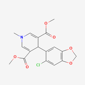 dimethyl 4-(6-chloro-1,3-benzodioxol-5-yl)-1-methyl-1,4-dihydro-3,5-pyridinedicarboxylate